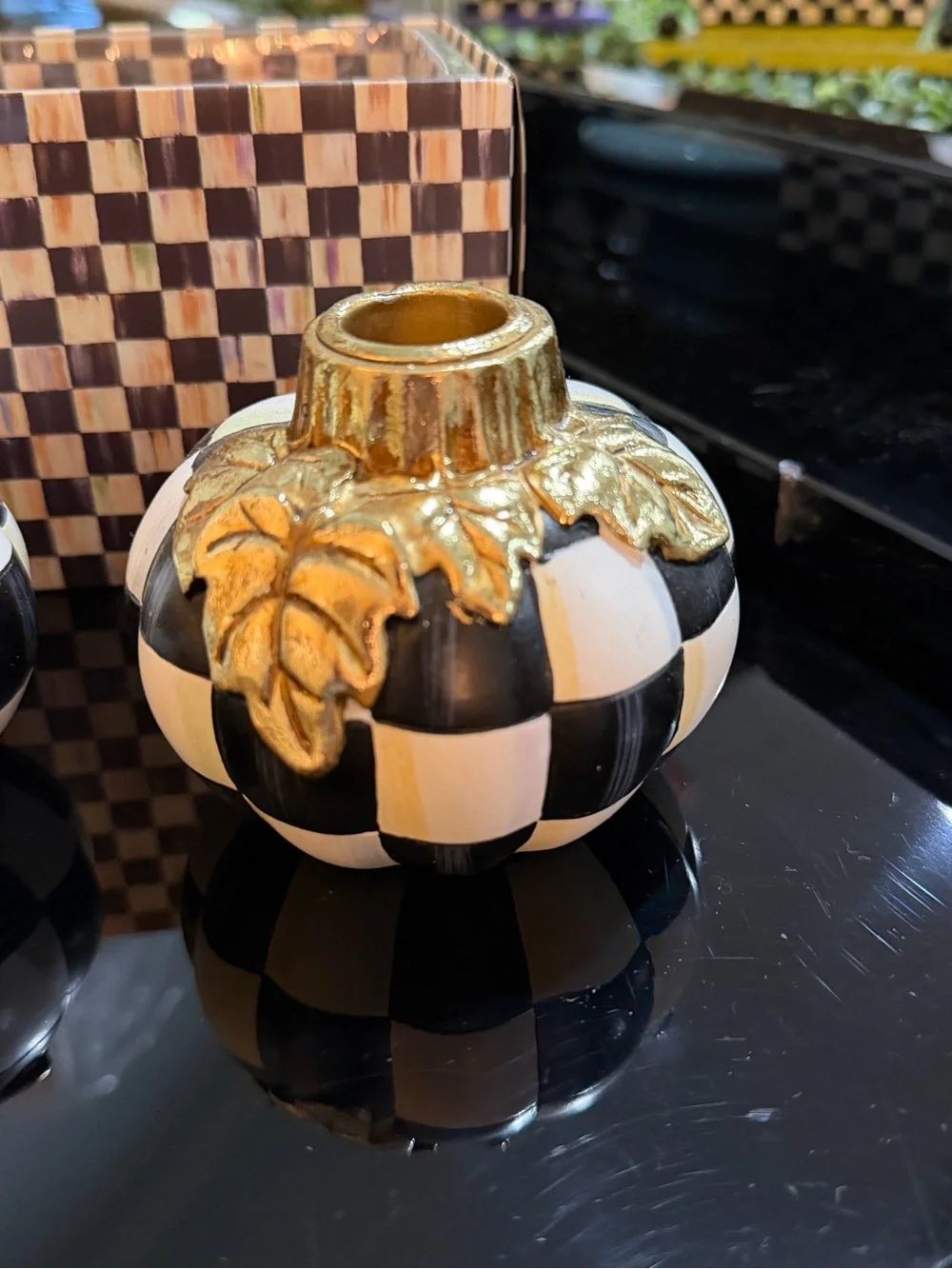 Mackenzie Childs Pumpkin Candle holder
